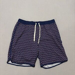 Fair Harbor Swim Trunks Boardshorts Size XL Navy Blue Lined Casual Beach Summer‎